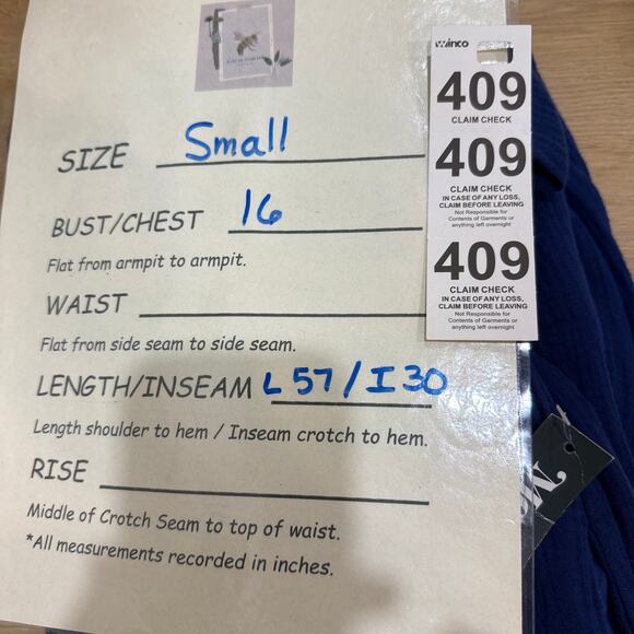 MODCLOTH Blossom Bliss Jumpsuit NEW Size S Navy Blue Gauzy Cotton Tie Back - Picture 11 of 12